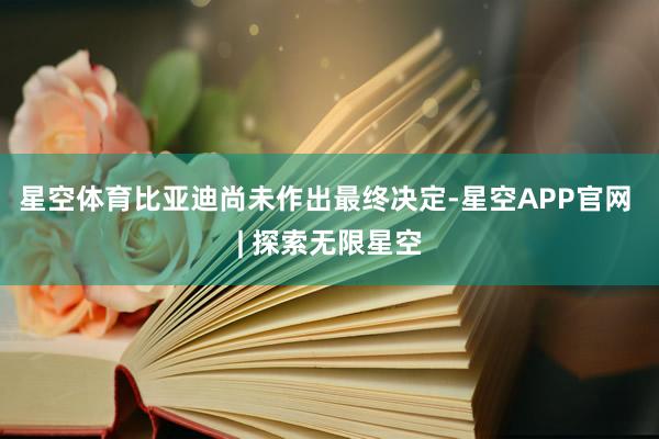 星空体育比亚迪尚未作出最终决定-星空APP官网 | 探索无限星空